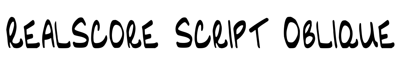 RealScore Script Oblique